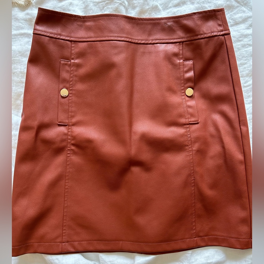 Loft Leather Skirt